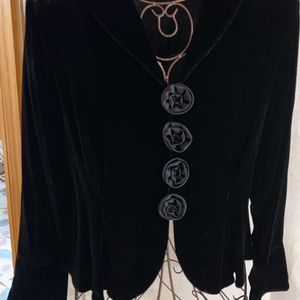Velvet Jacket with Sleeve detail
